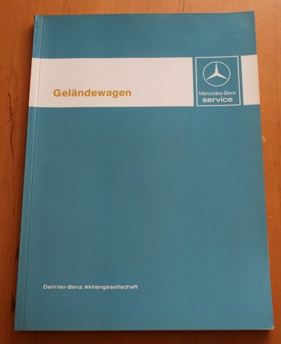 Werkstatthandbuch mercedes g - mercedes,