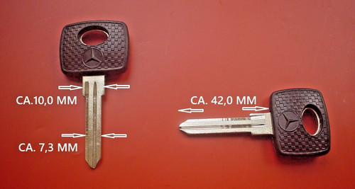 Mercedes schlüsselrohling - 1x,