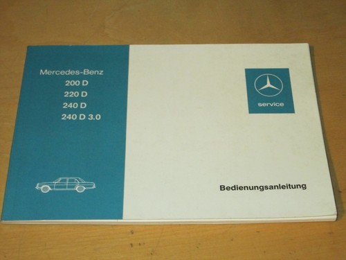Mercedes betriebsanleitung - mercedes, w